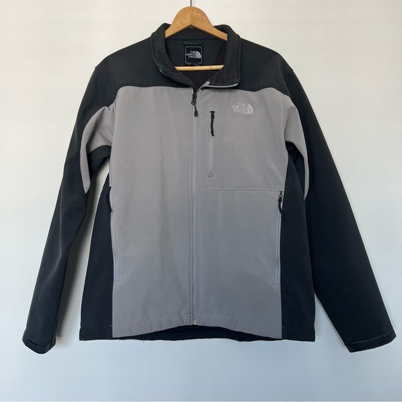 The North Face Apex Bionic Gray Softshell Fleece Jacket - Picture 1 of 7